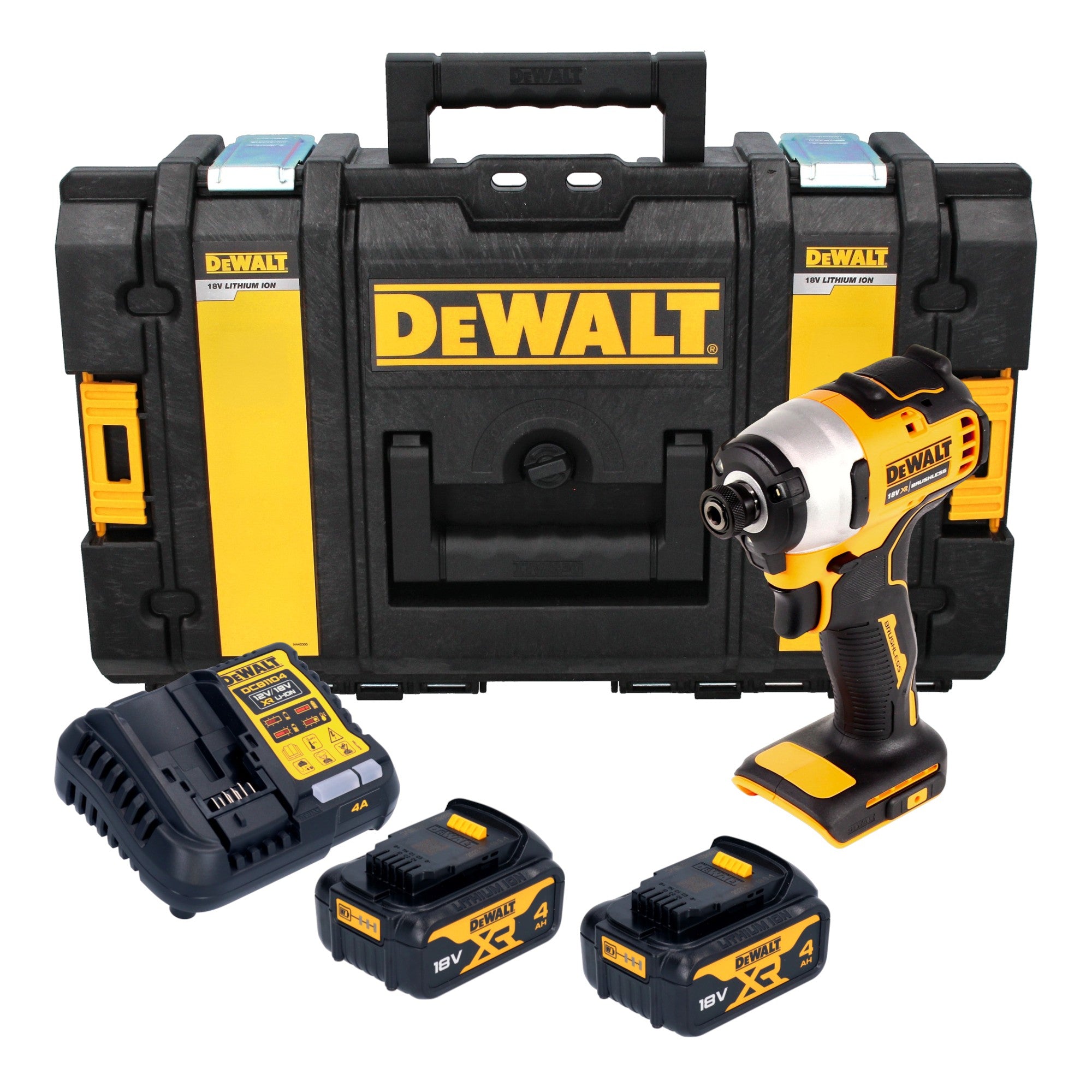 DeWalt DCF 809 M2 Akku Schlagschrauber 18 V 1 4 Brushless 2x Akku 4 0 Ah Ladegeraet Tough Box 0 - toolbrothers