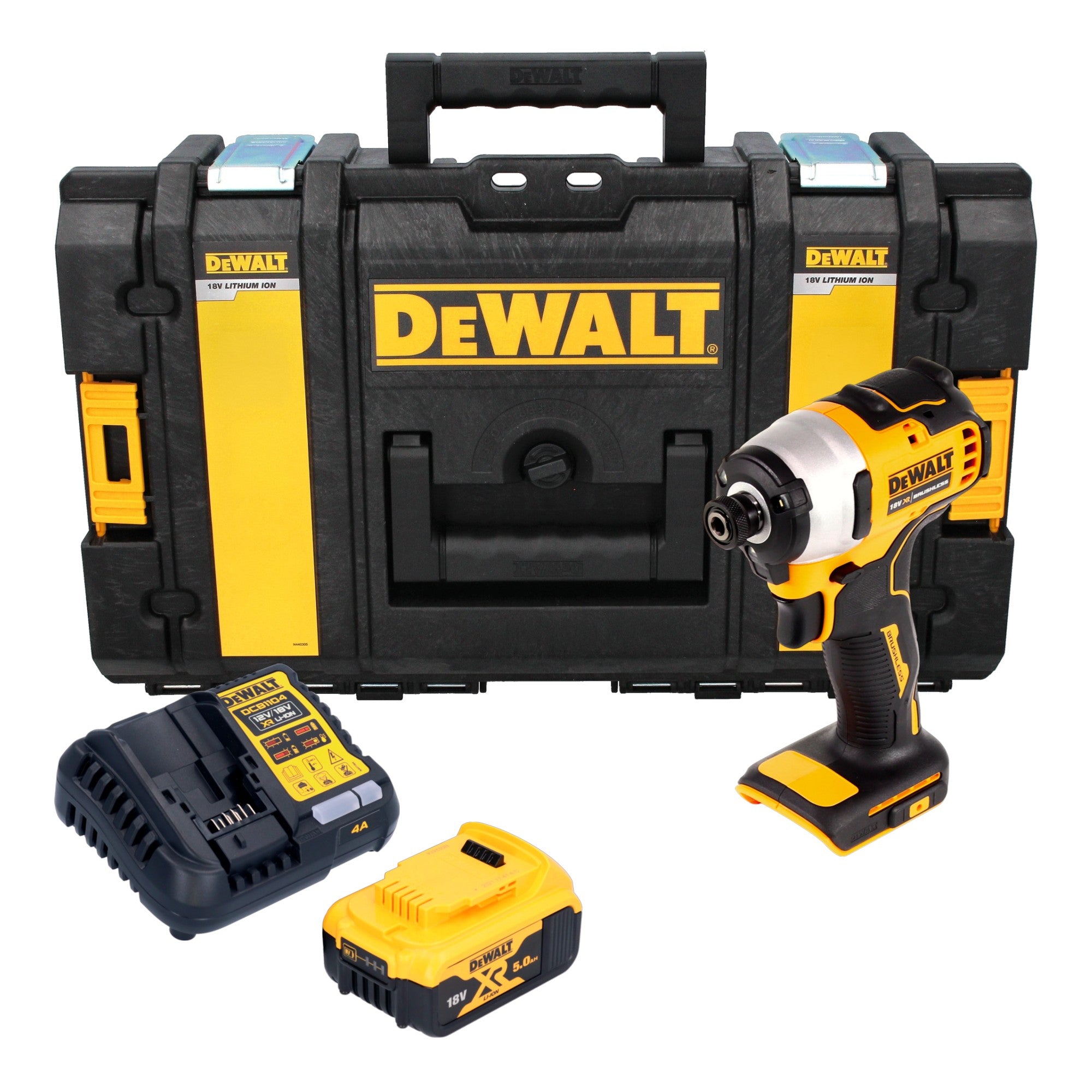 DeWalt DCF 809 P1 Akku Schlagschrauber 18 V 1 4 Brushless 1x Akku 5 0 Ah Ladegeraet Tough Box 0 - toolbrothers