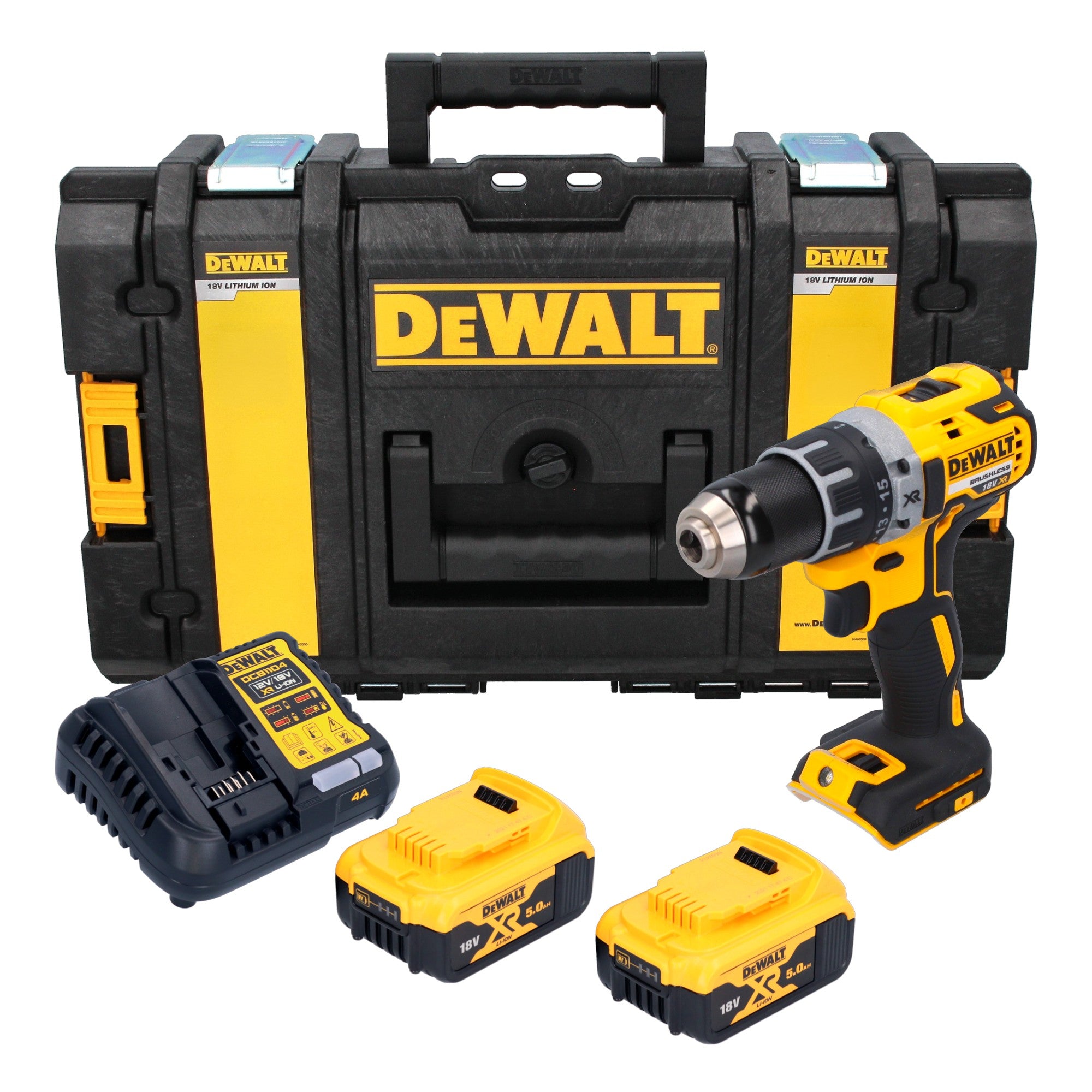 DeWalt DCD 791 P2 Akku Bohrschrauber 18 V 70 Nm Brushless 2x Akku 5 0 Ah Ladegeraet Tough Box 0 - toolbrothers