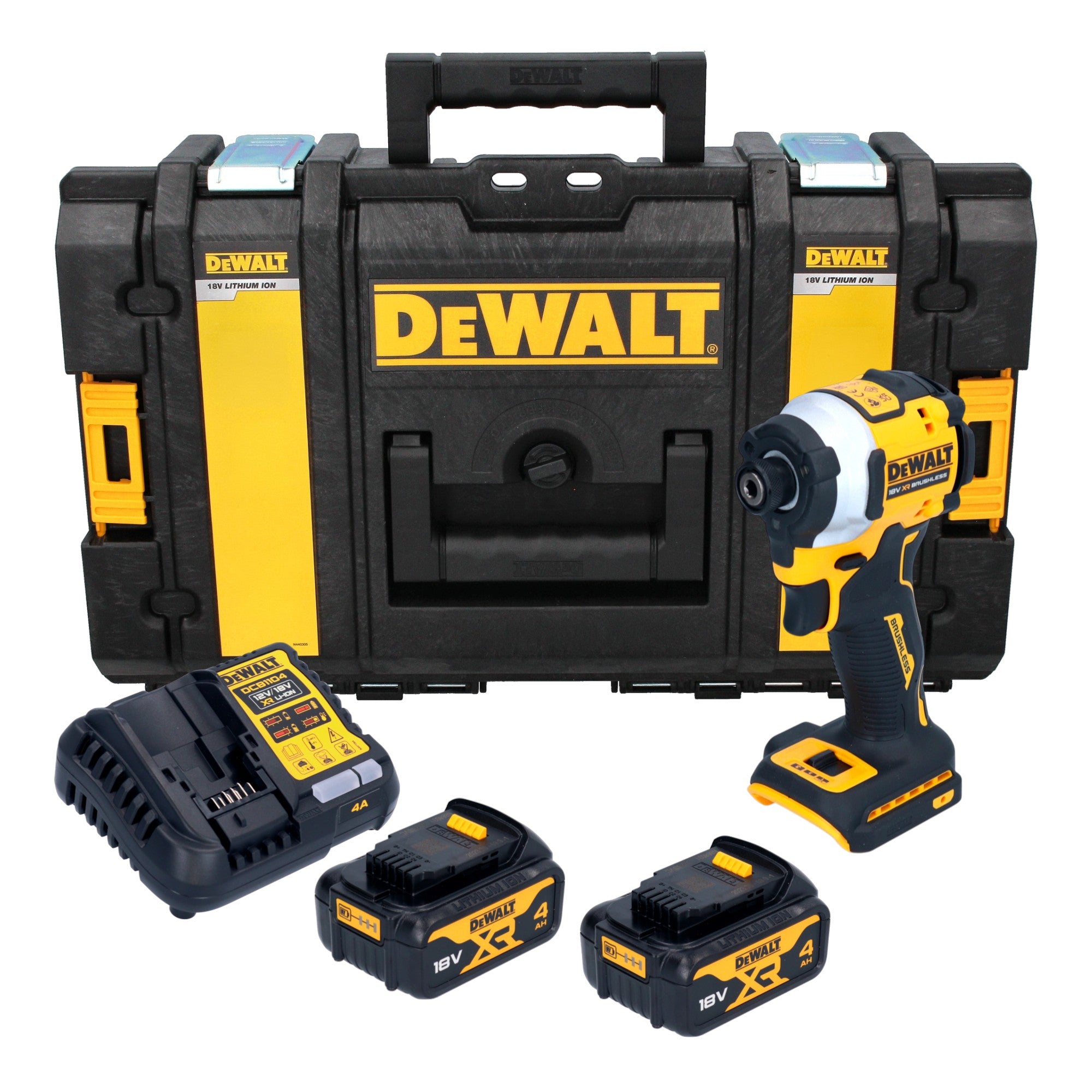 DeWalt DCF 850 M2 Akku Schlagschrauber 18 V 205 Nm 1 4 Brushless 2x Akku 4 0 Ah Ladegeraet Tough Box 0 - toolbrothers