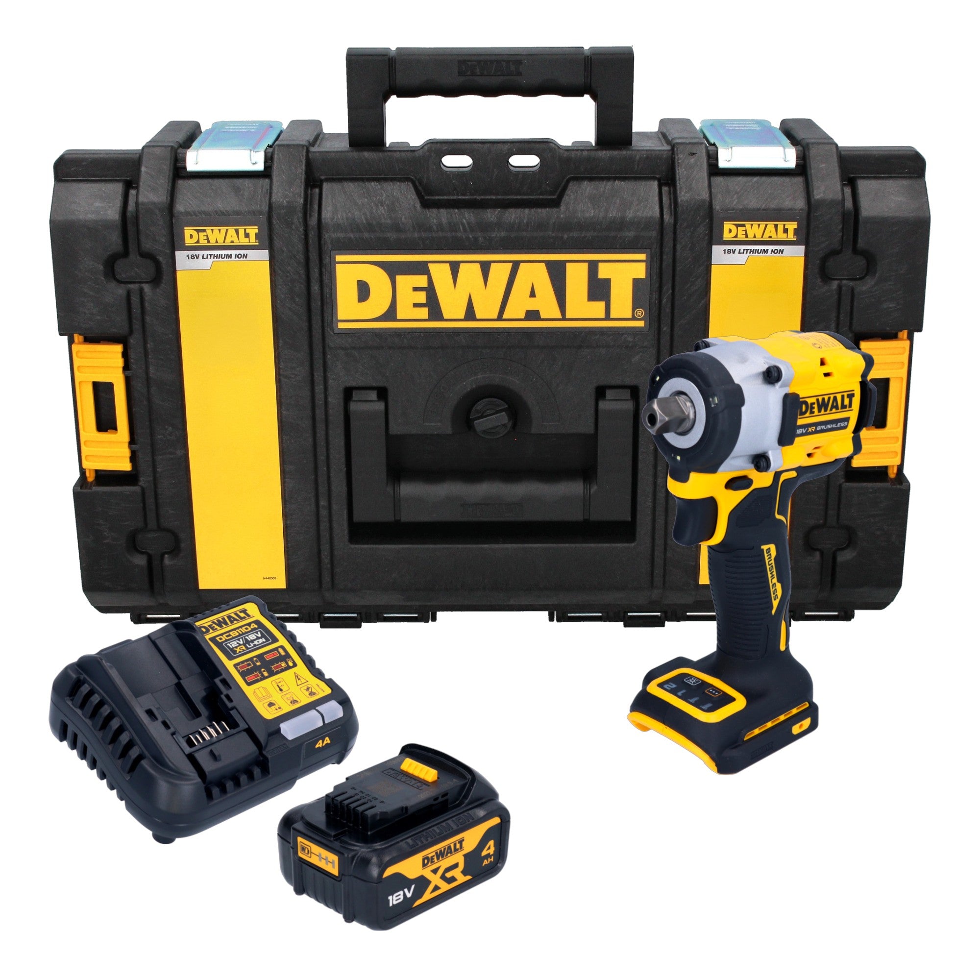 DeWalt DCF 922 M1 Akku Schlagschrauber 18 V 406 Nm 1 2 Brushless 1x Akku 4 0 Ah Ladegeraet Tough Box 0 - toolbrothers