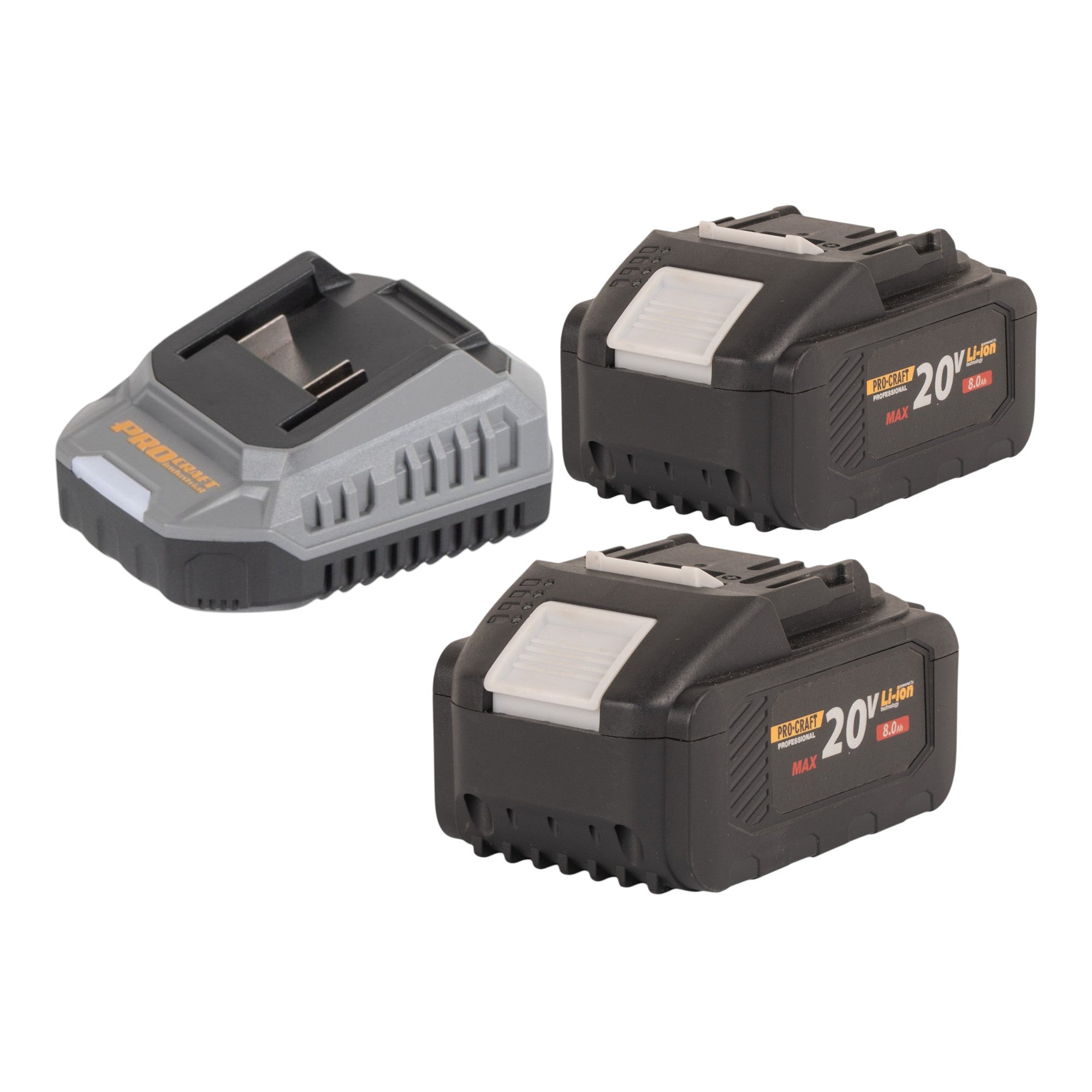 Procraft Industrial HD20B BB C Akku Kombihammer 20 V 5 J SDS plus Brushless 2x Akku 8 0 Ah Ladegeraet Koffer 2 - toolbrothers