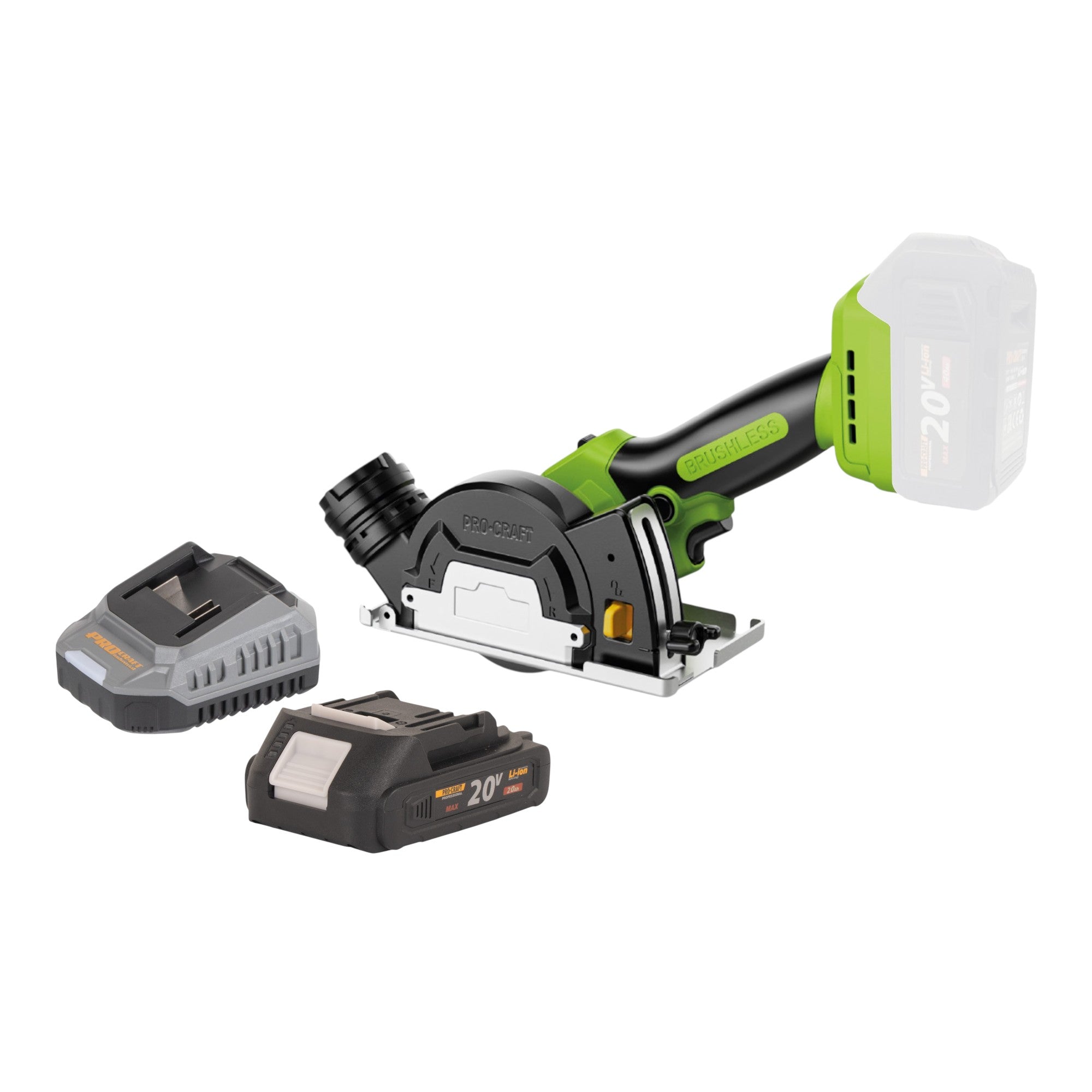Procraft PCA16 BB Mini Akku Universalsaege 20 V 85 mm Brushless 1x Akku 2 0 Ah Ladegeraet 0 - toolbrothers