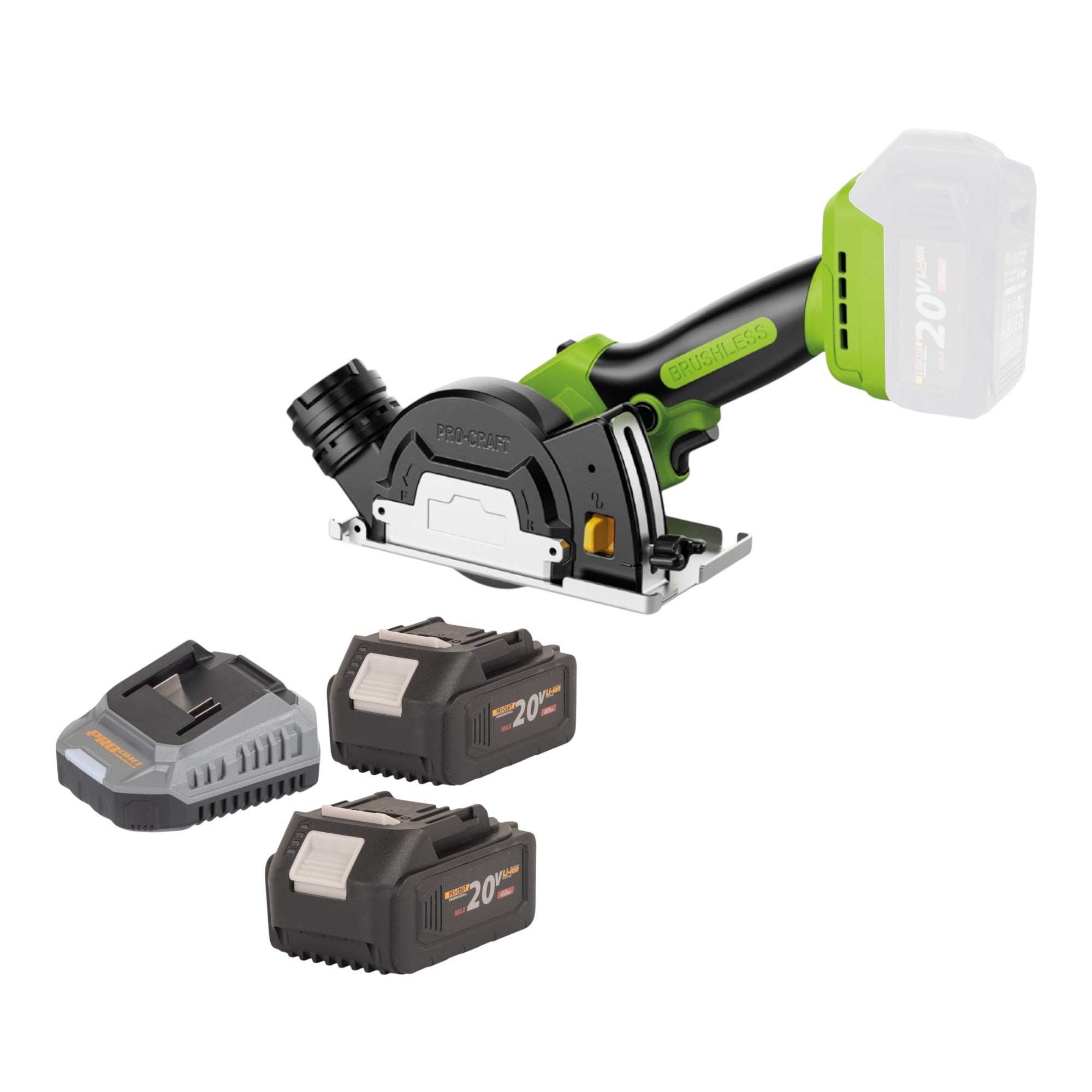 Procraft PCA16 BB Mini Akku Universalsaege 20 V 85 mm Brushless 2x Akku 4 0 Ah Ladegeraet 0 - toolbrothers