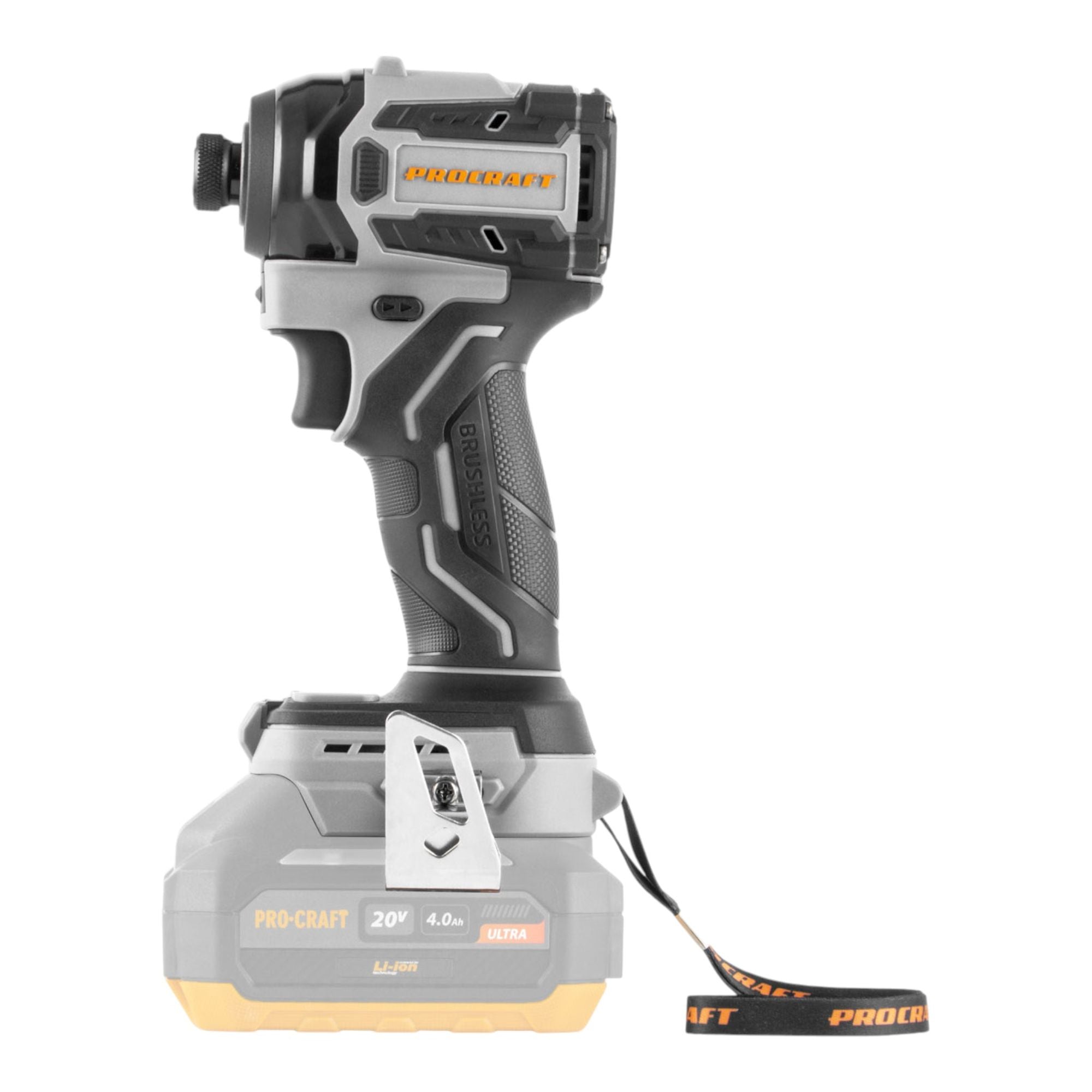 Procraft Industrial ID20Abb Akku Schlagschrauber 20 V 180 Nm 1 4 1x Akku 4 0 Ah ohne Ladegeraet 2 - toolbrothers