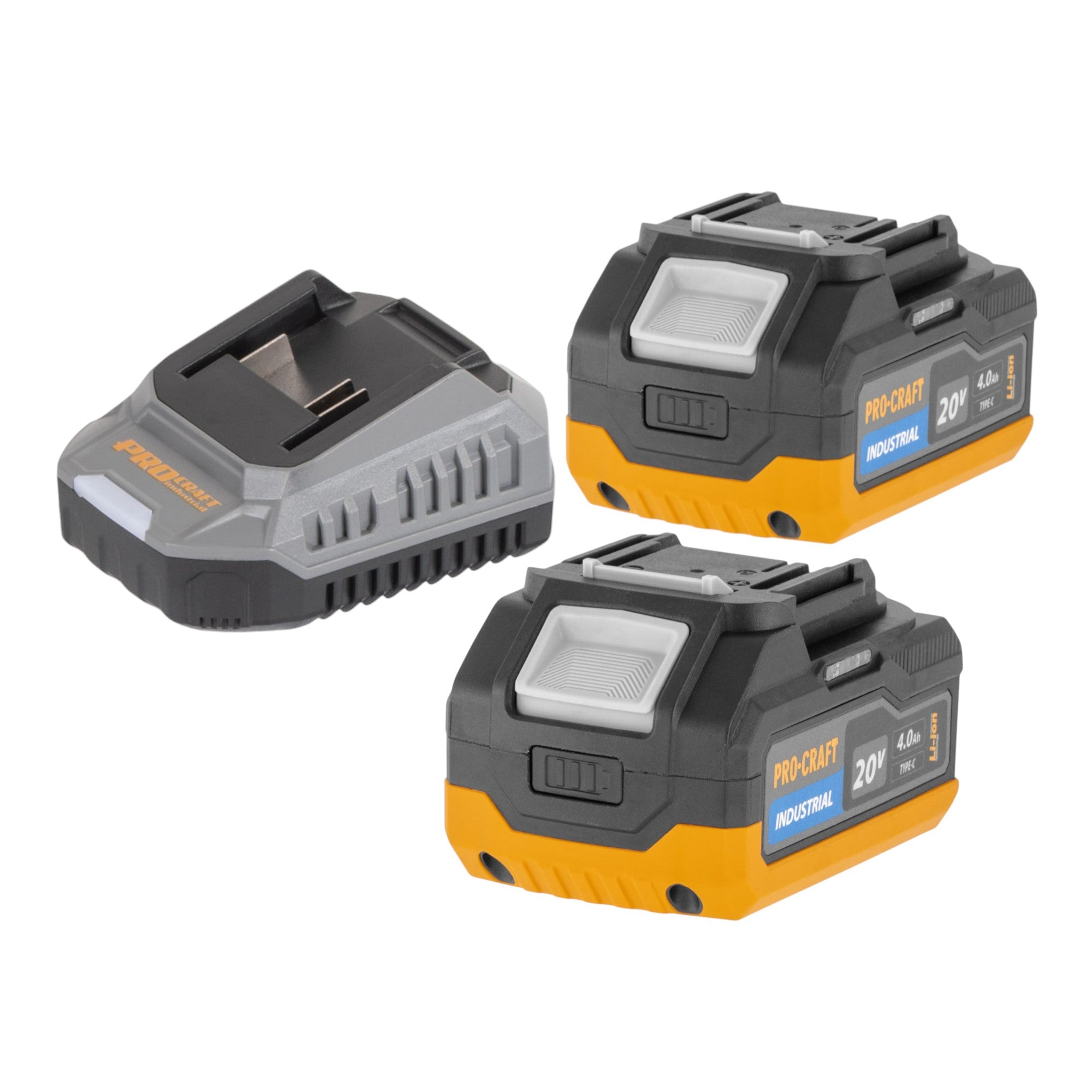 Procraft Industrial CD20B BB Akku Schlagbohrschrauber 20 V 150 Nm Brushless 2x Akku 4 0 Ah Ladegeraet 3 - toolbrothers
