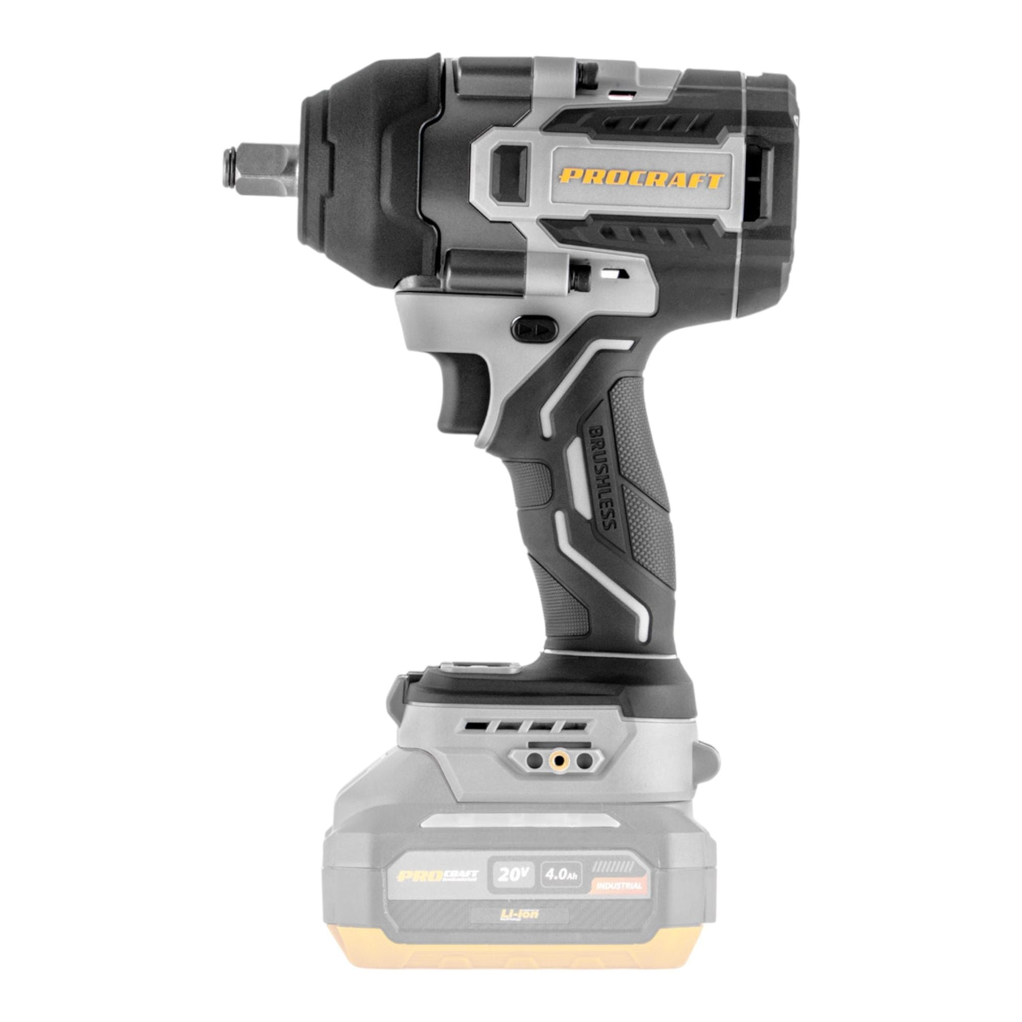 ProCraft Industrial IW850A BB Akku Schlagschrauber 20 V 850 Nm 1 2 Brushless 1x Akku 4 0 Ah ohne Ladegeraet 2 - toolbrothers