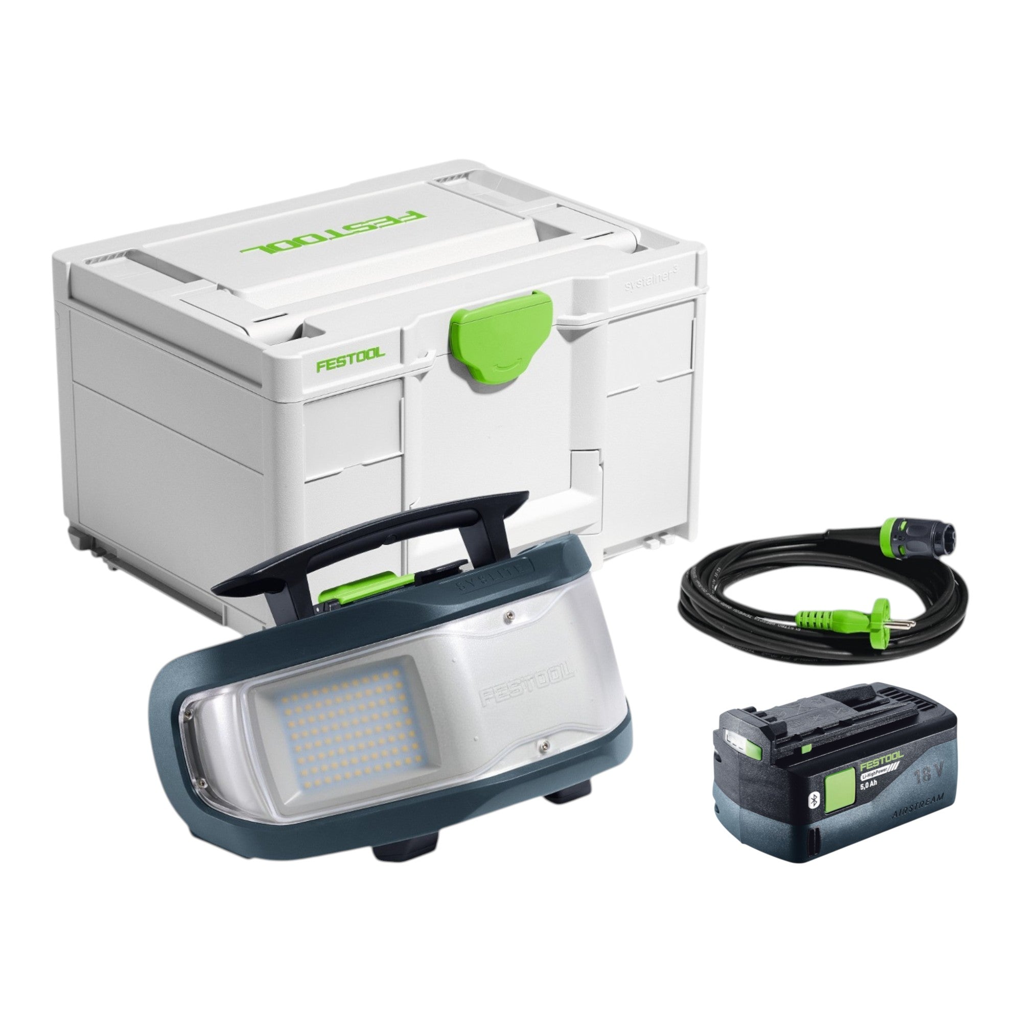 Festool SYSLITE DUO H I Basic Hybrid Baustrahler 18 V LED 10000 lm 1x Akku 5 0 Ah Systainer ohne Ladegeraet 0 - toolbrothers