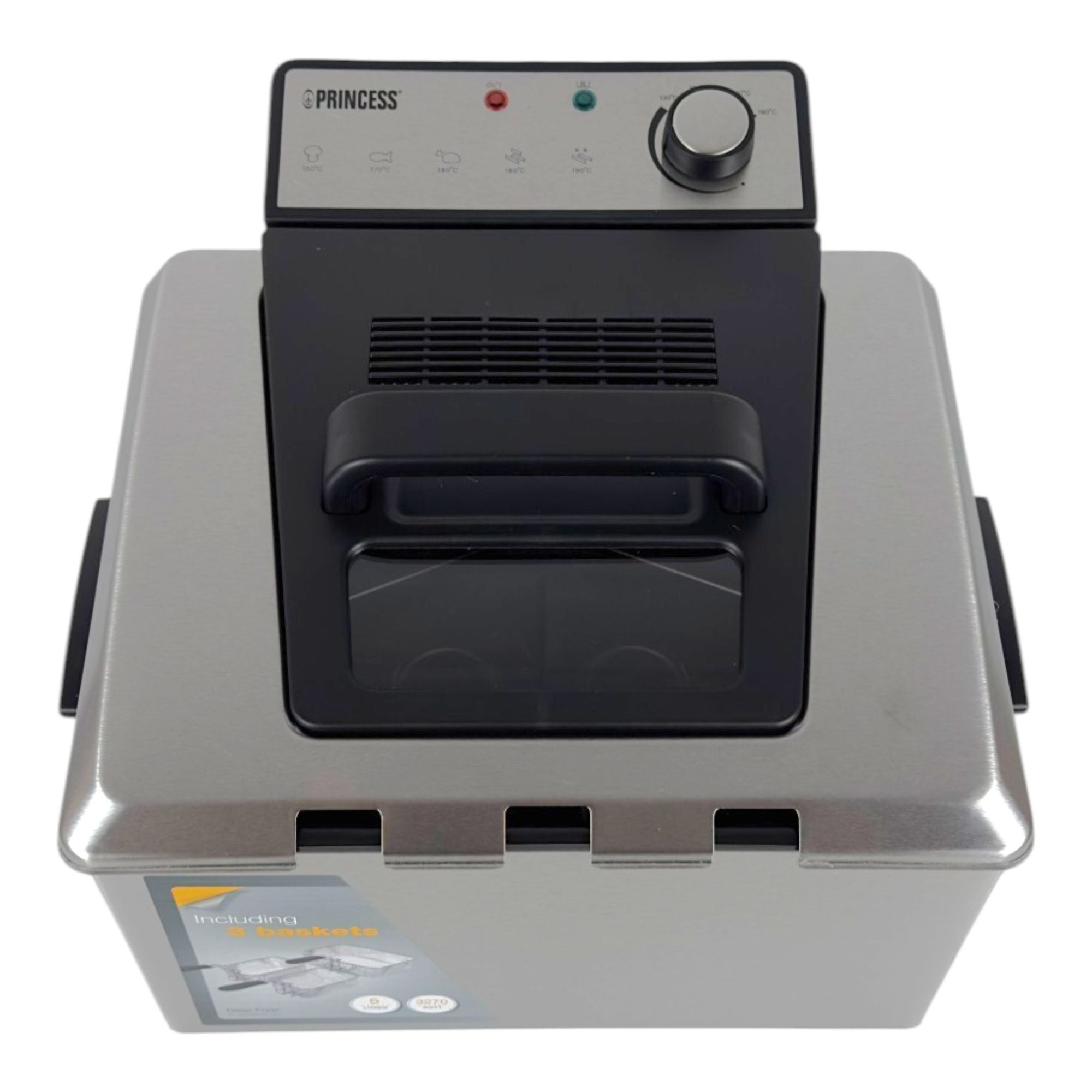 Princess 185000 Fritteuse 3270 Watt 5 Liter 3x Korb 01 185000 01 001  2 - toolbrothers