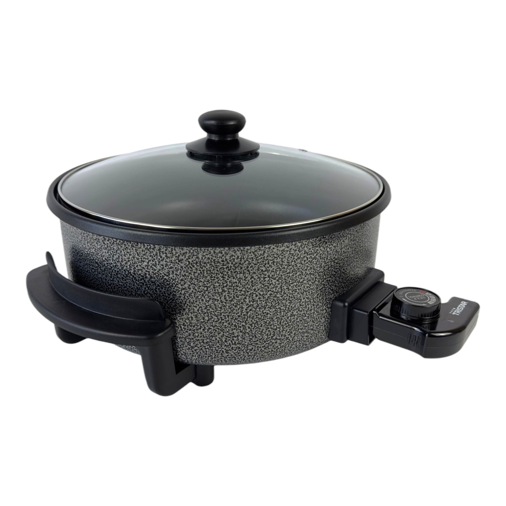Tristar PZ 9135 Multifunktionale Grillpfanne XL 1500 Watt 5 l schwarz Trennwand 1 - toolbrothers