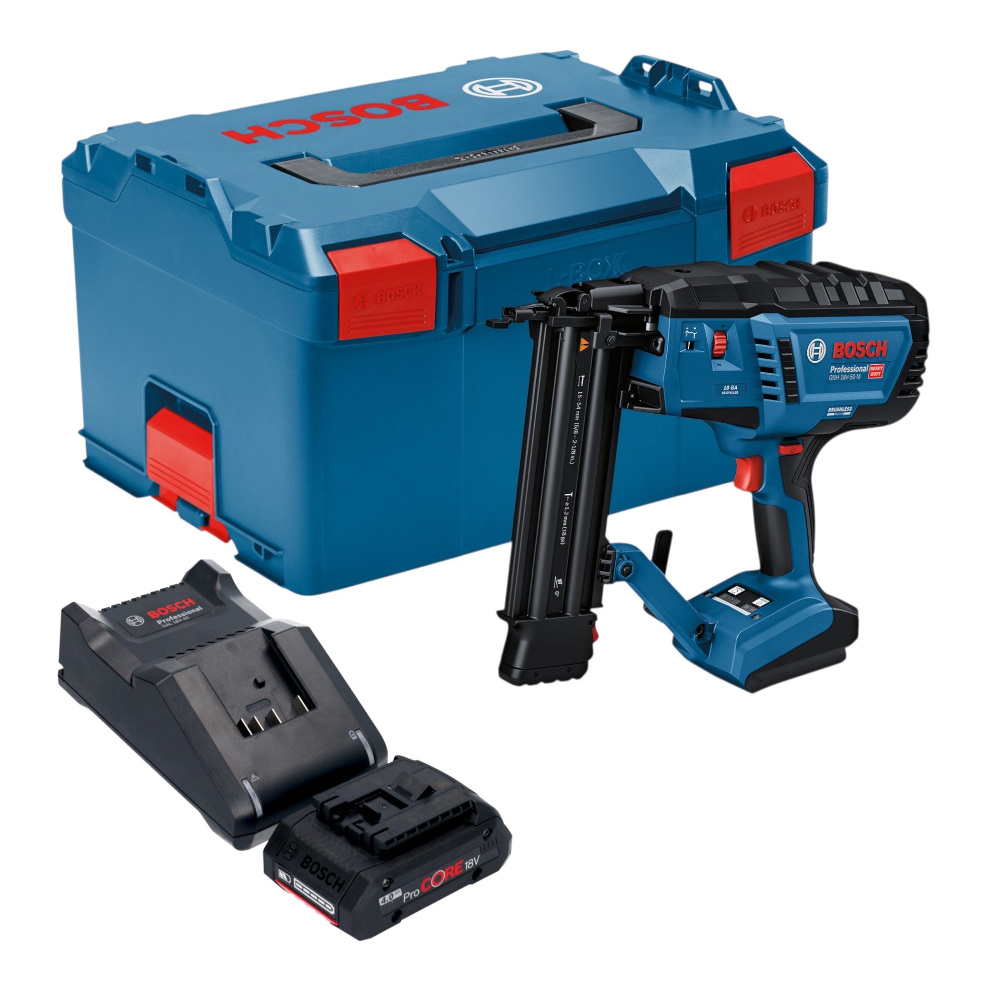Bosch GNH 18V 50 M Professional Akku Holznagler 18 V 16 50 mm 1x ProCORE Akku 4 0 Ah Ladegeraet L Boxx 0 - toolbrothers