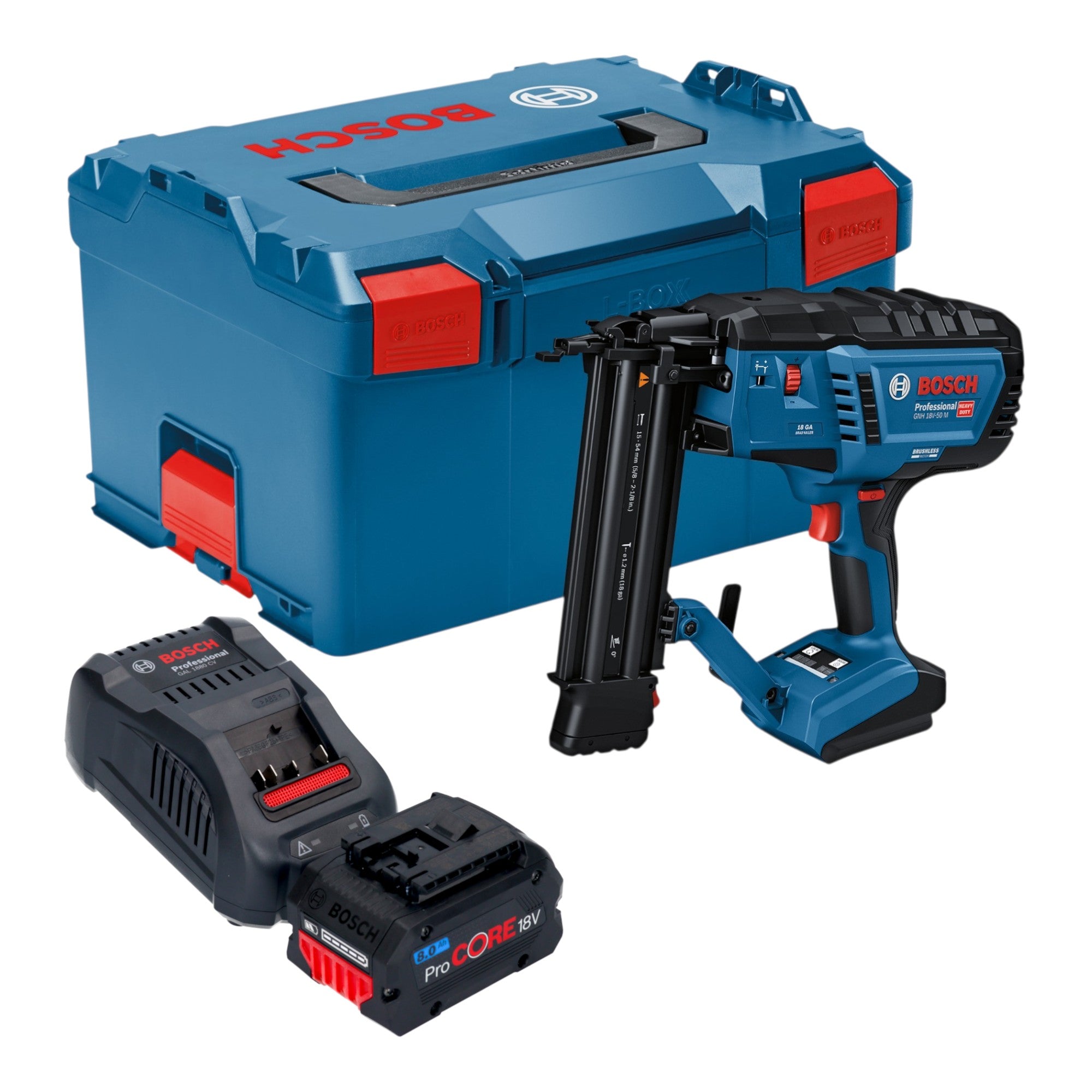 Bosch GNH 18V 50 M Professional Akku Holznagler 18 V 16 50 mm 1x ProCORE Akku 8 0 Ah Ladegeraet L Boxx 0 - toolbrothers