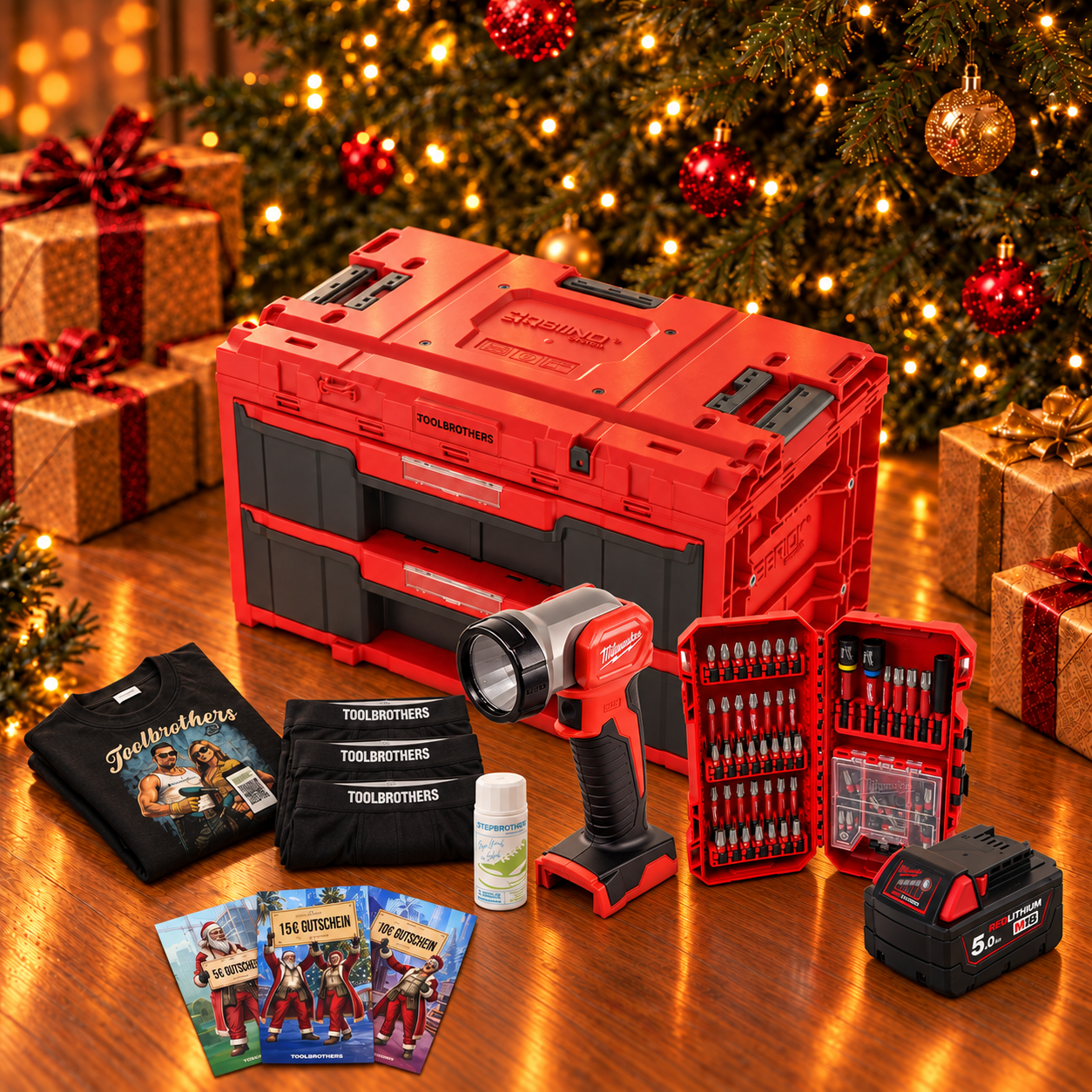 Toolbrothers Powertools Kalender 2026 Milwaukee M18 TLED 0 Edition Gr M 0 - toolbrothers