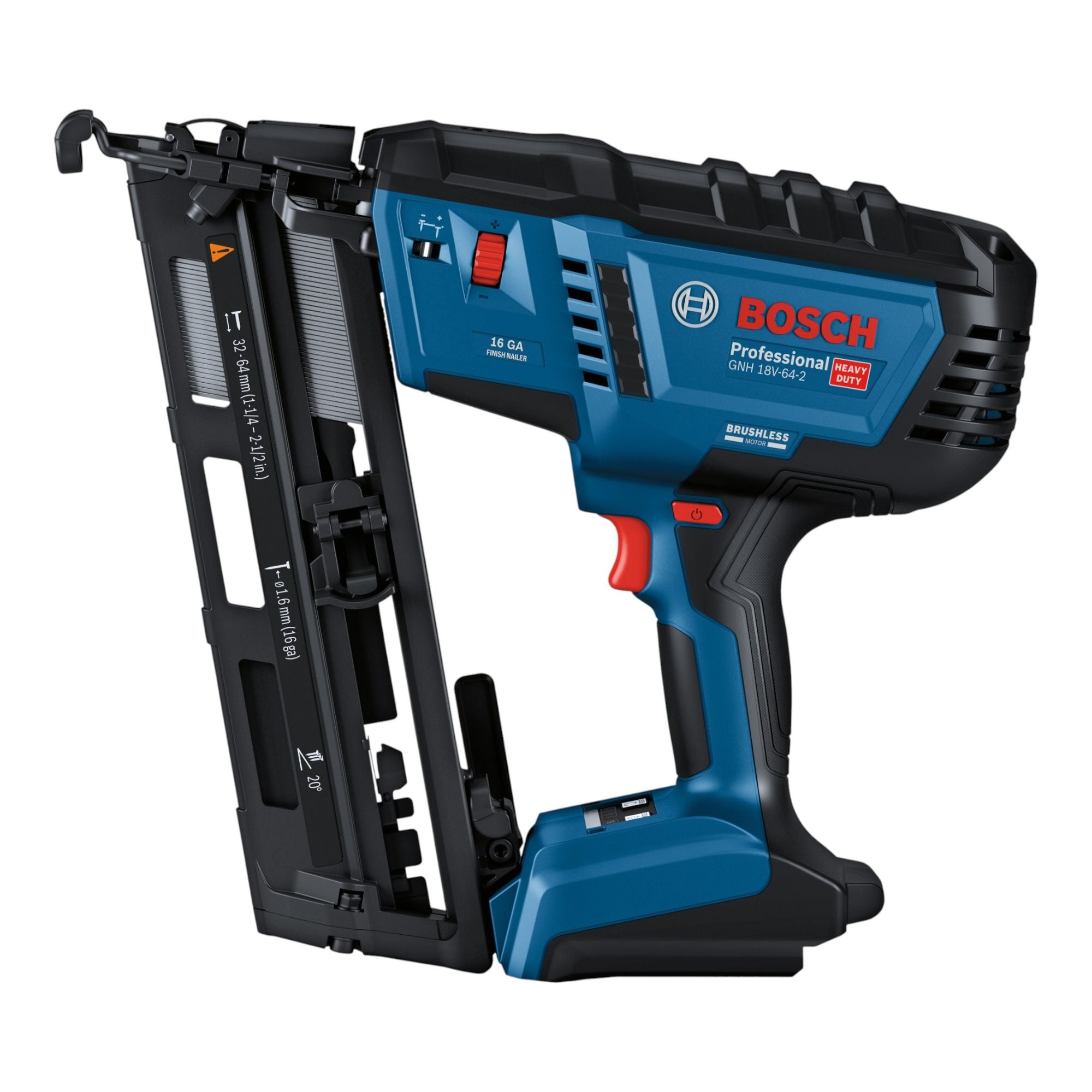 Bosch GNH 18V 64 2 Professional Akku Holznagler 18 V 1 6 x 32 64 mm Brushless 2x Akku 5 0 Ah Ladegeraet 2 - toolbrothers