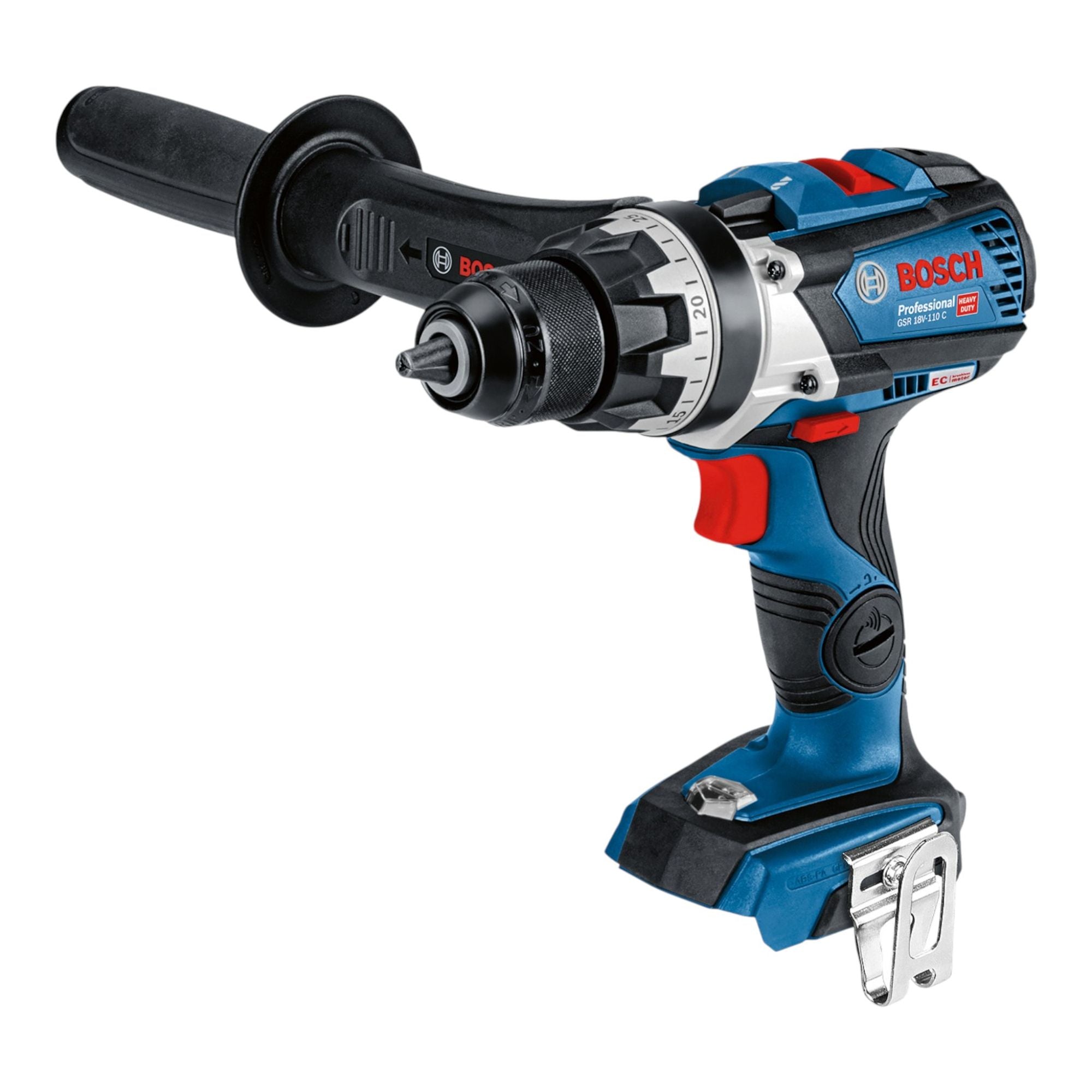 Bosch GSR 18V 110 C Professional Akku Bohrschrauber 18 V 110 Nm Brushless 1x Akku 2 0 Ah ohne Ladegeraet 1 - toolbrothers