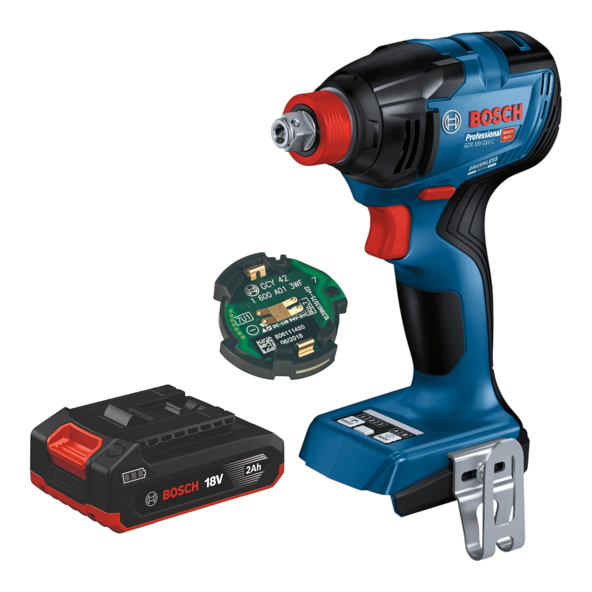 Bosch GDX 18V 210 C Professional Akku Drehschlagschrauber 18 V 210 Nm Brushless 1x Akku 2 0 Ah GCY 42 Bluetooth Modul ohne Ladegeraet 0 - toolbrothers