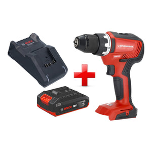 Rothenberger RO DD55 Akku Bohrschrauber 18 V 55 Nm Brushless AMPShare + 1x Akku 2,0 Ah + Ladegerät