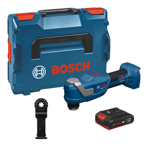Bosch GOP 18V-30 Akku Multifunktionswerkzeug 18 V Starlock Plus Brushless + 1x Akku 2,0 Ah + L-Boxx - ohne Ladegerät
