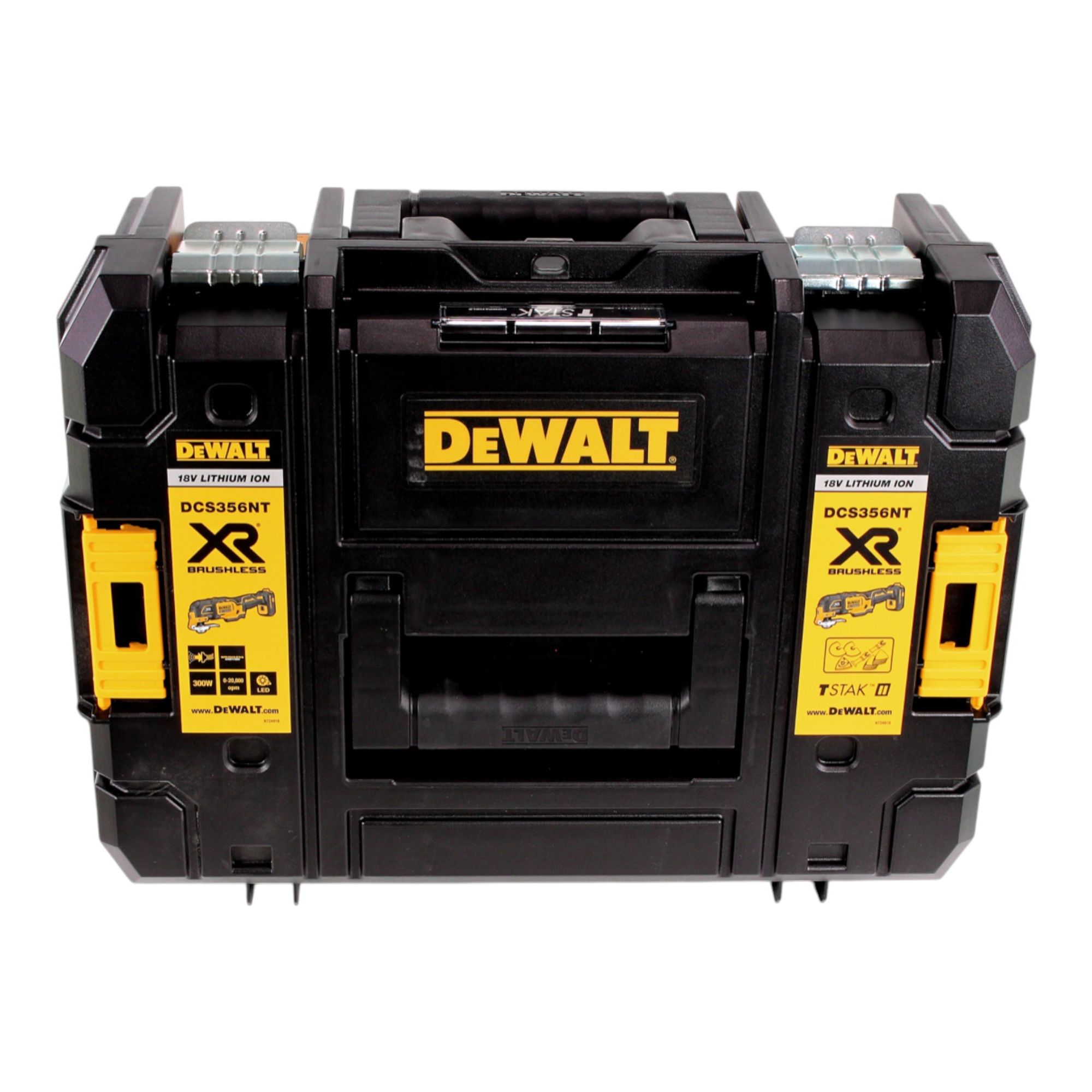 DeWalt DCS 356 M1T Akku Multitool 18 V Brushless 1x Akku 4 0 Ah Ladegeraet 20 tlg Zubehoer TSTAK 2 - toolbrothers