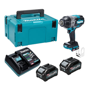 Makita TW 003 GM201 Akku Schlagschrauber 40 V max. 1360 Nm 1/2" Brushless + 2x Akku 4,0 Ah + Ladegerät + Makpac