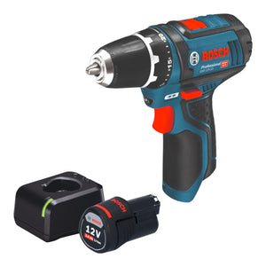 Bosch GSR 12V-15 Professional Akku Bohrschrauber 12 V 30 Nm + 1x Akku 3,0 Ah + Ladegerät
