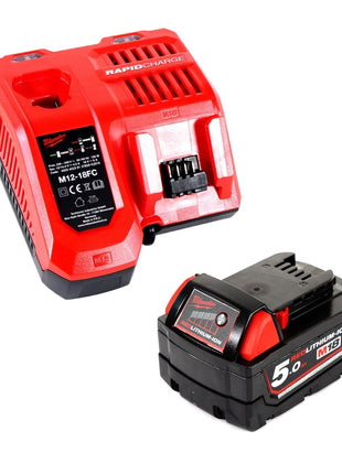 Milwaukee M18 BOS125-501B Akku Exzenterschleifer 18V 125mm + 1x Akku 5,0Ah + Ladegerät + Tasche - Toolbrothers