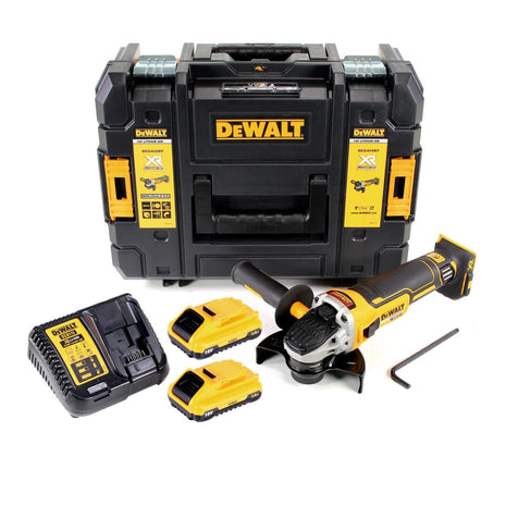 DeWalt DCG 405 L2 Akku Winkelschleifer 18V 125mm Brushless + 2x Akku 3,0Ah + Ladegerät + TSTAK - Toolbrothers