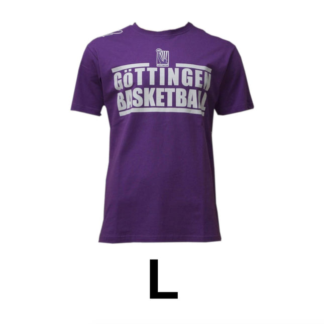 Basketball T-Shirt Göttingen BG Veilchen Größe L Lila 100% Baumwolle K1X - Toolbrothers