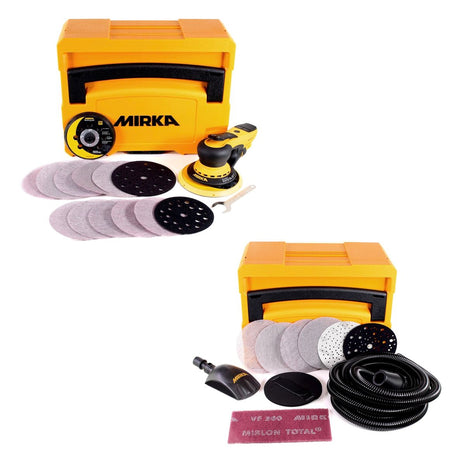 Mirka Schleif Solution Case + DEROS Exzenterschleifer + 140x Schleifscheiben - Toolbrothers