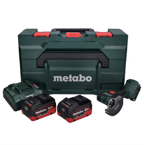 Metabo CC 18 LTX Akku Winkelschleifer 18 V 76 mm Brushless + 2x Akku 5,5 Ah + Ladegerät + metaBOX - Toolbrothers