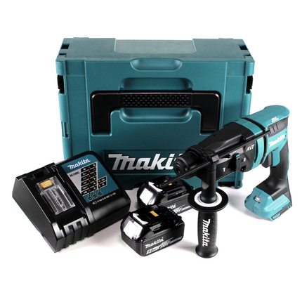 Makita DHR 182 RTJ Akku Bohrhammer 18V 1,7J SDS plus Brushless + 2x Akku 5,0Ah + Ladegerät + Makpac - Toolbrothers
