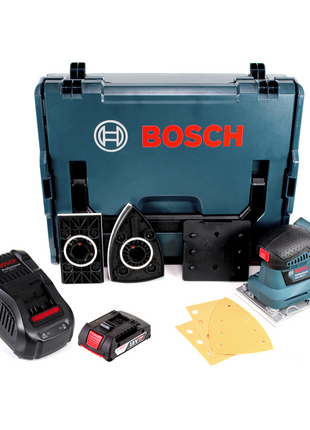 Bosch GSS 18V-10 Akku Schwingschleifer 18V + 1x Akku 2,0Ah + Ladegerät + L-Boxx - Toolbrothers