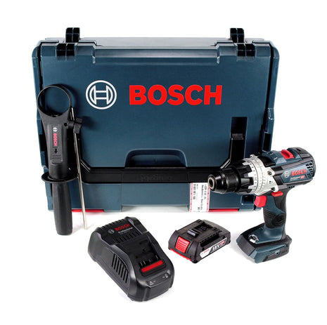 Bosch GSB 18V-85 C akumulatorowa wiertarko-wkrętarka udarowa 18V 85Nm 1/2" bezszczotkowa + 1x akumulator 2.0Ah + ładowarka + L-Boxx