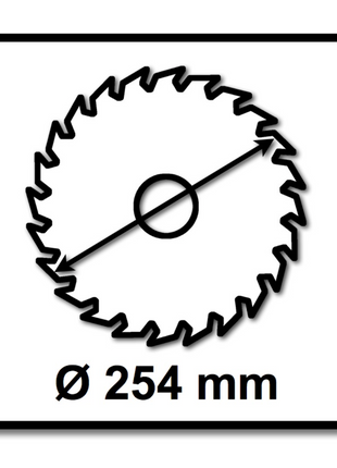 Lame de scie circulaire Bosch Expert pour le bois 254 x 1,6 x 30 mm 24 dents pour le bois (2x 2608644524)