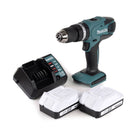 Makita HP 457 DWE perceuse à percussion sans fil 18V 42Nm série G + 2x batteries 1,5Ah + chargeur - sans étui