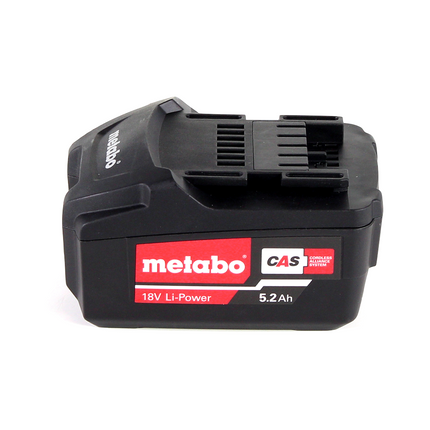 Martillo combinado a batería Metabo KHA 18 LTX 18V 2.2J SDS Plus + 1x batería 5.2 Ah + metaBOX - sin cargador