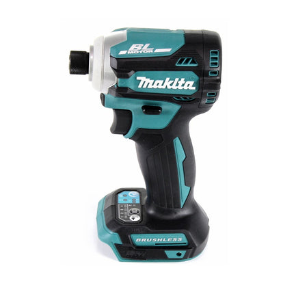 Makita DTD 171 STX4 llave de impacto a batería 18 V 180 Nm 1/4" sin escobillas + 1x batería 5,0 Ah + cargador + juego de brocas de 70 piezas + estuche