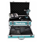 Makita DDF 483 STX4 Akku Bohrschrauber 18V 40Nm Brushless + 1x Akku 5,0Ah + Ladegerät + 70tlg. Bit Bohrer Set + Koffer