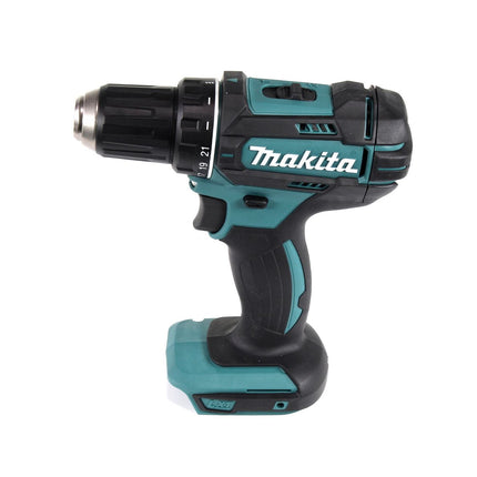 Taladro atornillador inalámbrico Makita DDF 482 SFX4 18 V 62 Nm + 1x batería 3,0 Ah + cargador + 70 piezas. Juego de brocas + estuche