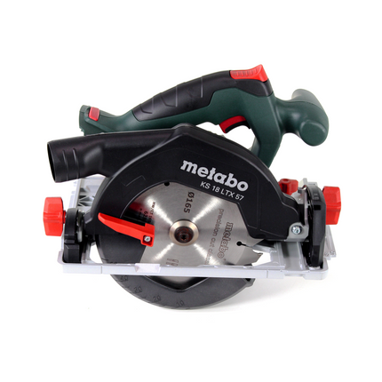 Metabo KS 18 LTX 57 Cordless circular saw 18V 165x20mm + 1x battery 5.2 Ah + charger + MetaLoc