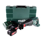 Metabo ASE 18 LTX Scie sauteuse sans fil + 2x Batteries 5.2Ah + Chargeur + Mallette ( 602269650 )