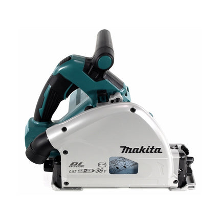 Makita DSP 600 ZJ cordless plunge-cut saw 36V (2x 18V) brushless + rip fence ( 165447-6 ) + Makpac - without battery, without charger
