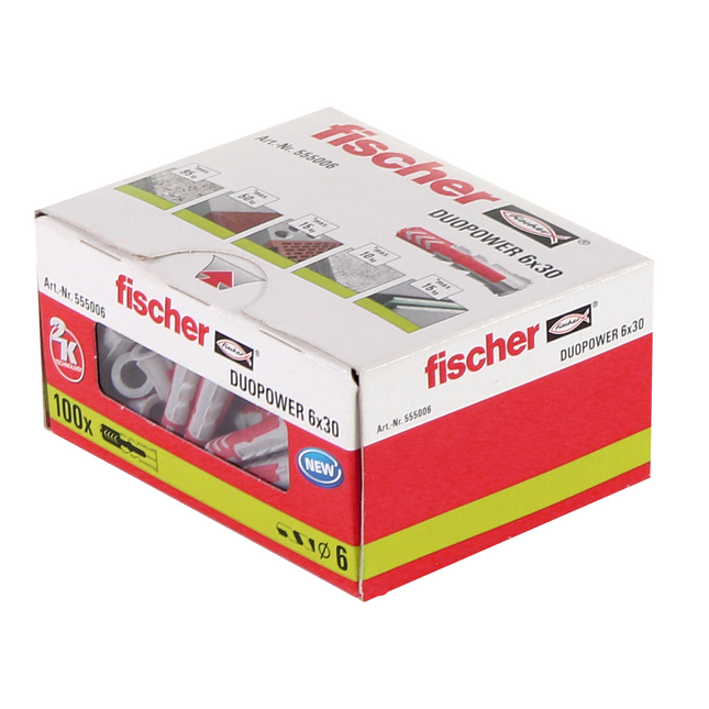 Fischer Tasselli DUOPOWER 6x30mm - 100 pz. ( 555006 )