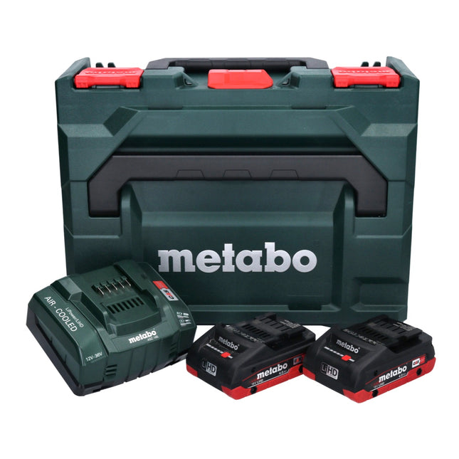 Metabo Basis Set LIHD - 2x Batterie da 4,0 Ah + Caricabatterie ASC 145 + Valigetta Metaloc ( 685130000 )