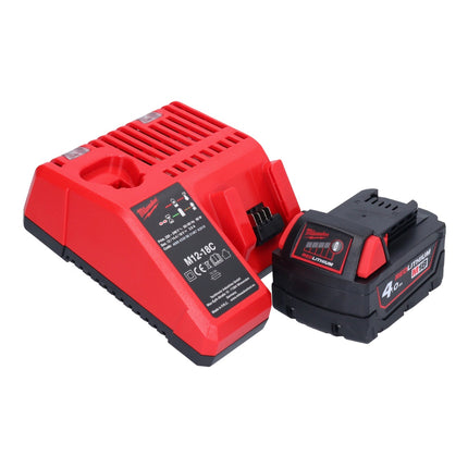Amoladora angular a batería Milwaukee M18 CAG115XPDB-401M 18 V 115 mm sin escobillas + 1x batería 4,0 Ah + cargador + M-Box