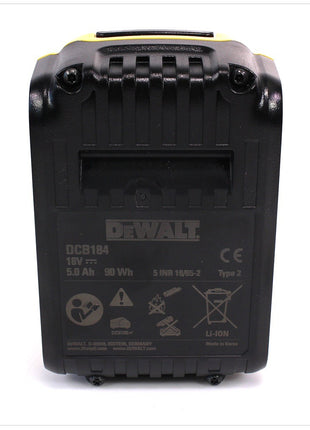 Batteria Dewalt DCB 184 18 V 5 Ah / 5000 mAh XR Li-Ion