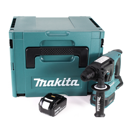 Trapano a percussione a batteria Makita DHR 242 M1J 18V 2.0J SDS-plus Brushless + 1x batteria ricaricabile 4.0Ah + Makpac - senza caricabatterie
