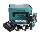 Martillo perforador sin cable Makita DHR 242 RMJ 18V 2.0J SDS-plus Brushless + 2x batería 4.0Ah + cargador + Makpac