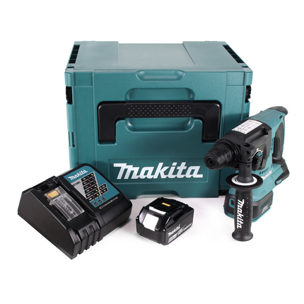 Trapano a percussione a batteria Makita DHR 242 RG1J 18V 2.0J SDS-plus Brushless + 1x batteria ricaricabile 6.0Ah + caricabatterie + Makpac