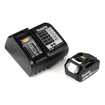 Llave de impacto a batería Makita DTD 156 ST1X4 18V 155Nm + 1x batería 5,0Ah + cargador + juego de brocas de 70 piezas + maletín de herramientas de aluminio X4 con inserto universal